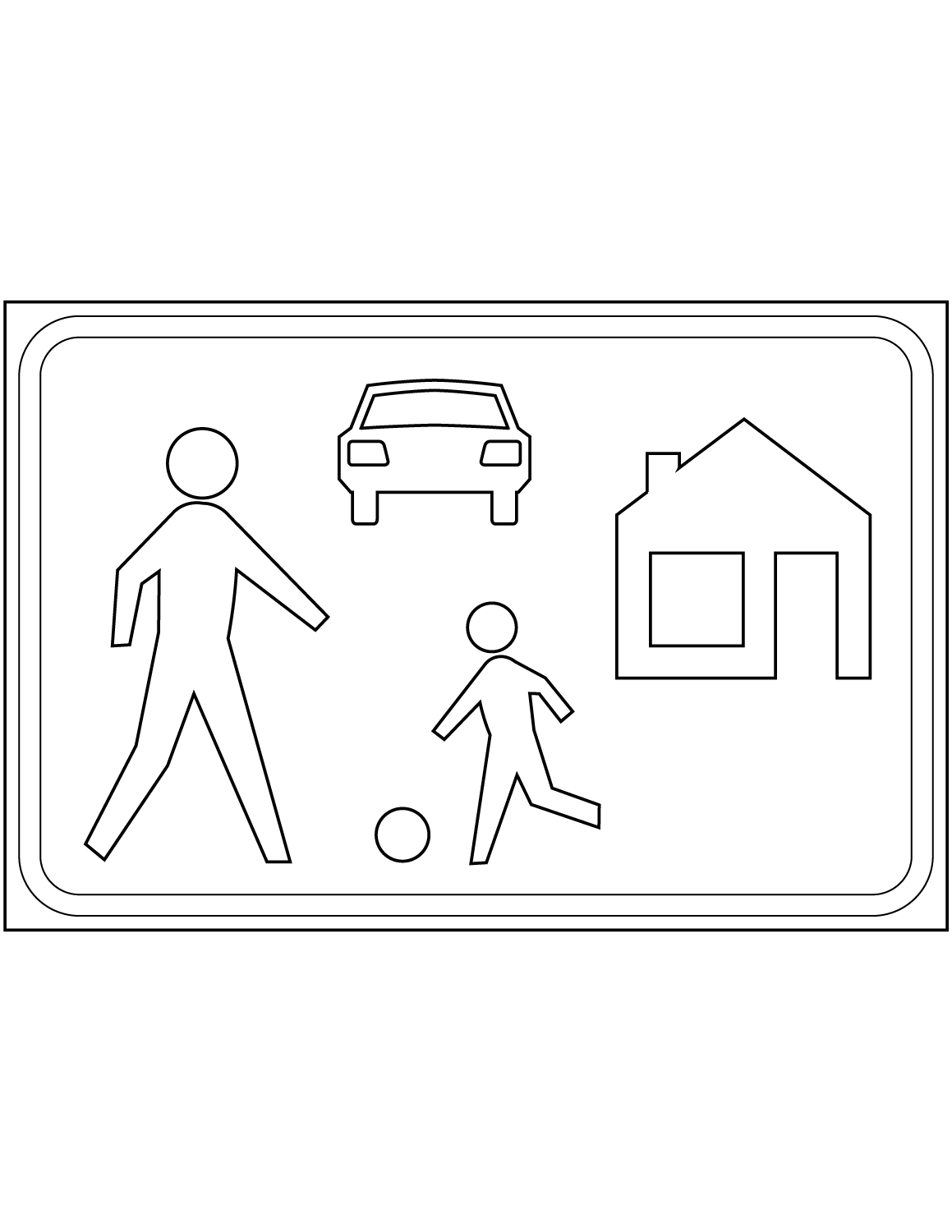 "Living Street" Sign in the...