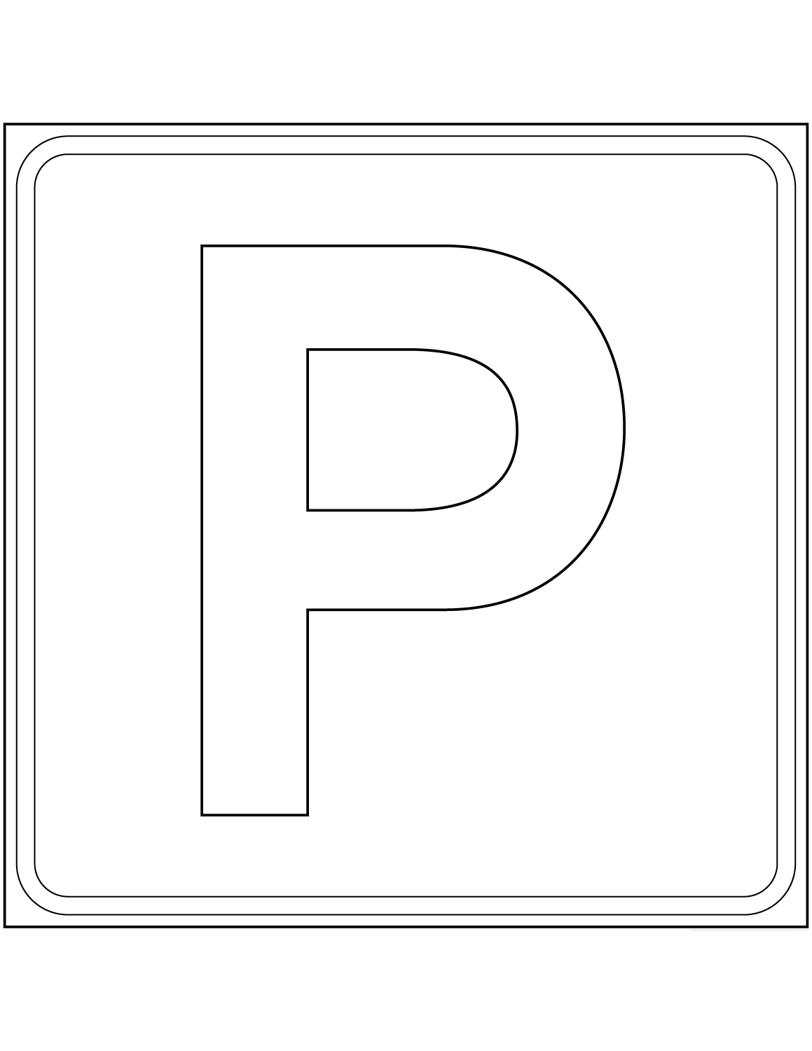 "Parking Place" Sign in the...