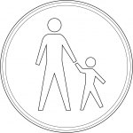 "Pedestrians Only" Sign in the...