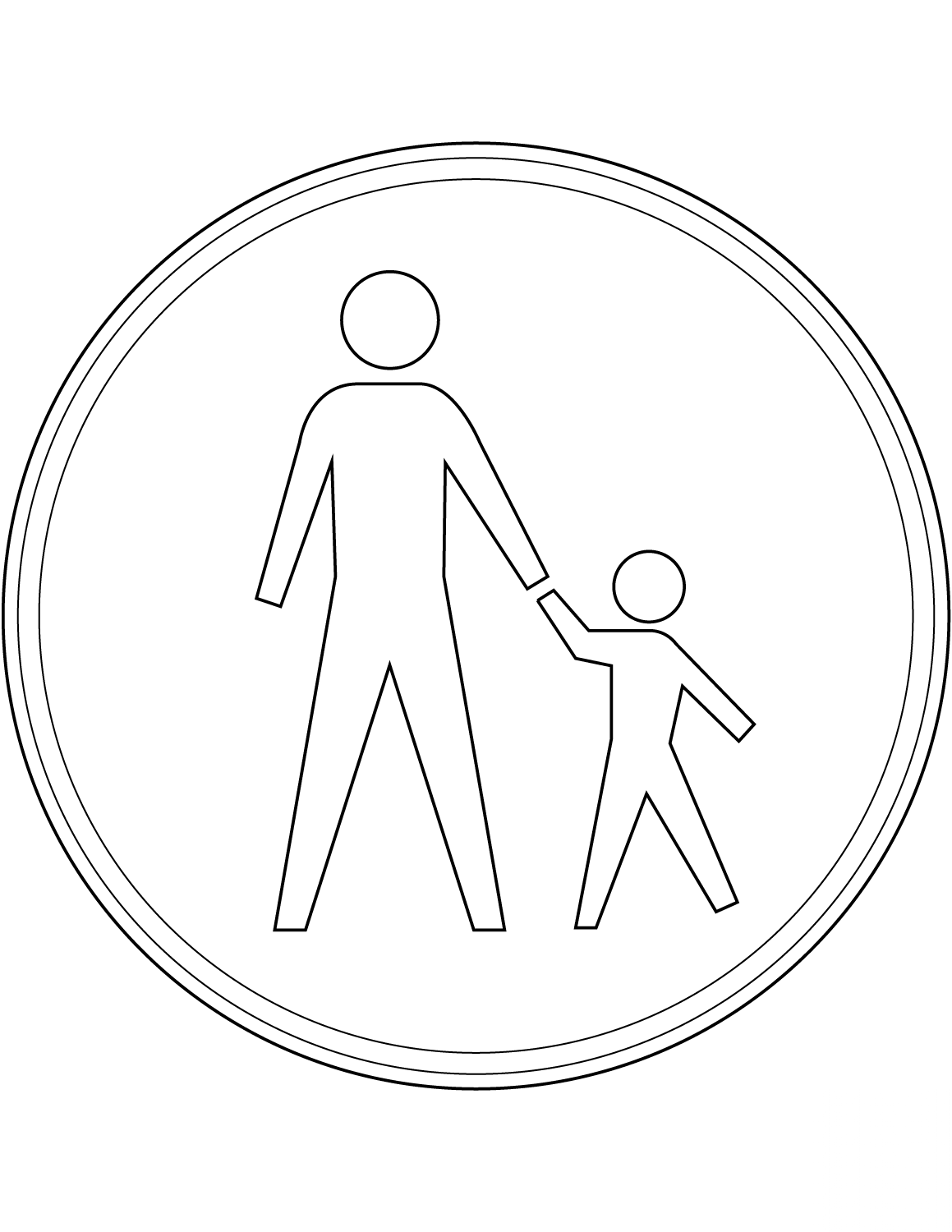 "Pedestrians Only" Sign in the...