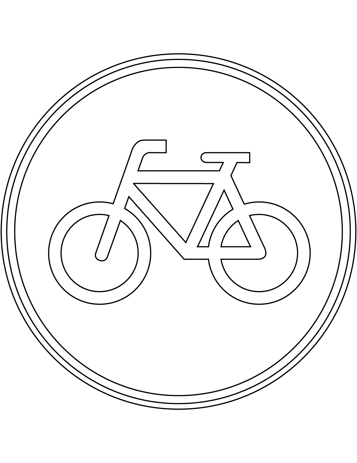 "Bicycles Only" Sign in the...