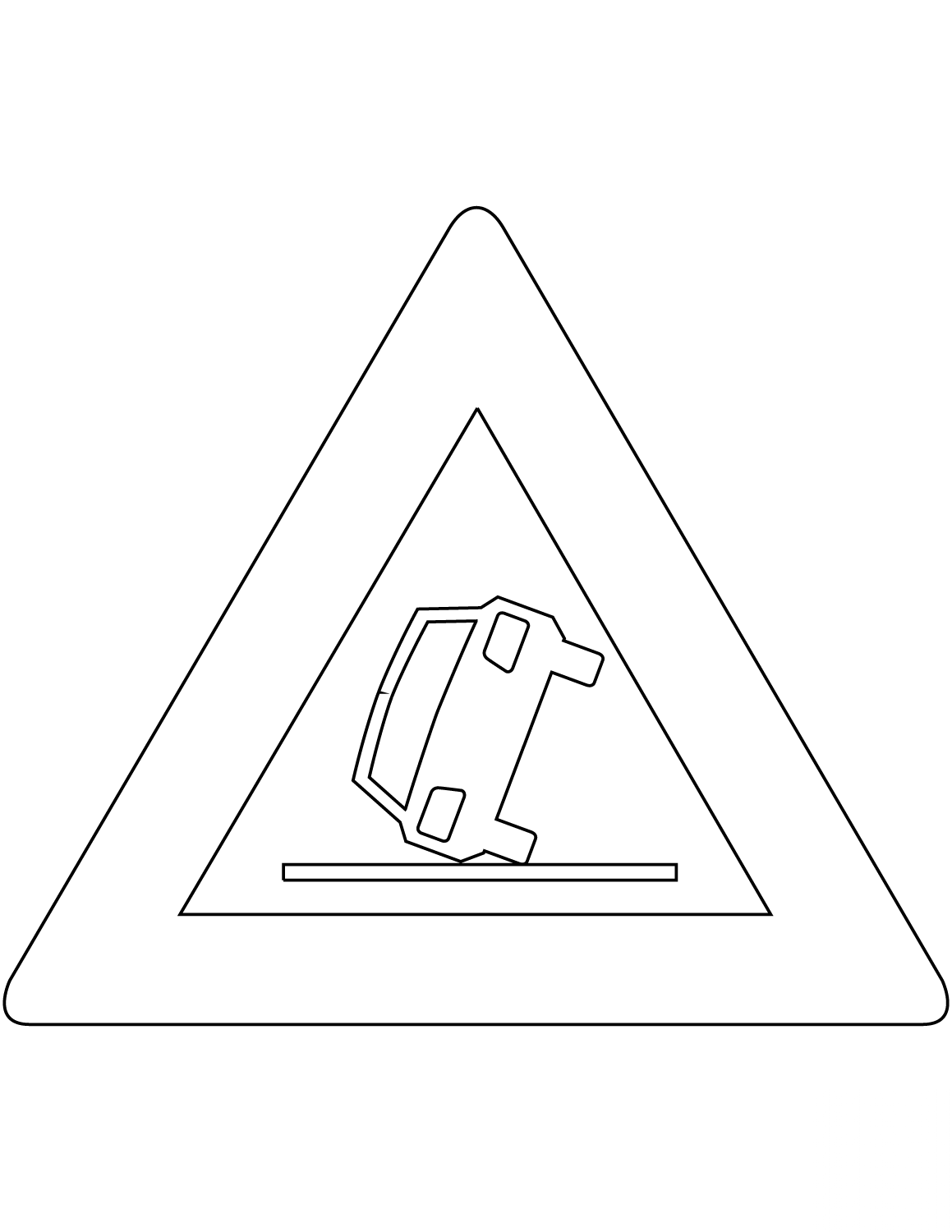 "Danger of Accidents" Sign in the...