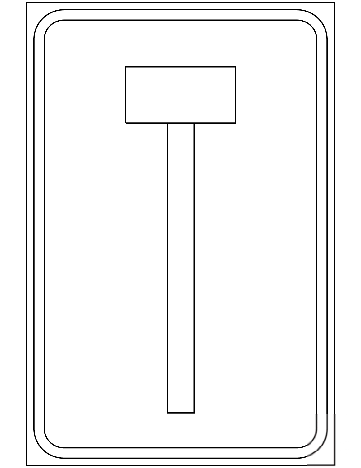 "No Through Road" Sign in the...