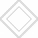 "Priority Road" Sign in the...