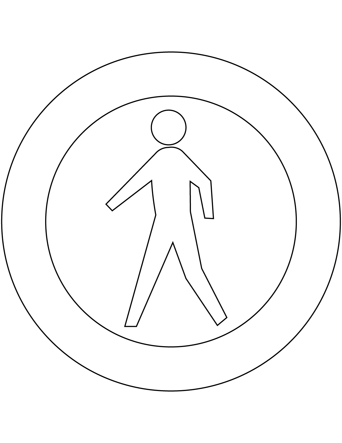 "No Access for Pedestrians" Sign in...