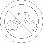"No Cyclists" Sign in New Zealand