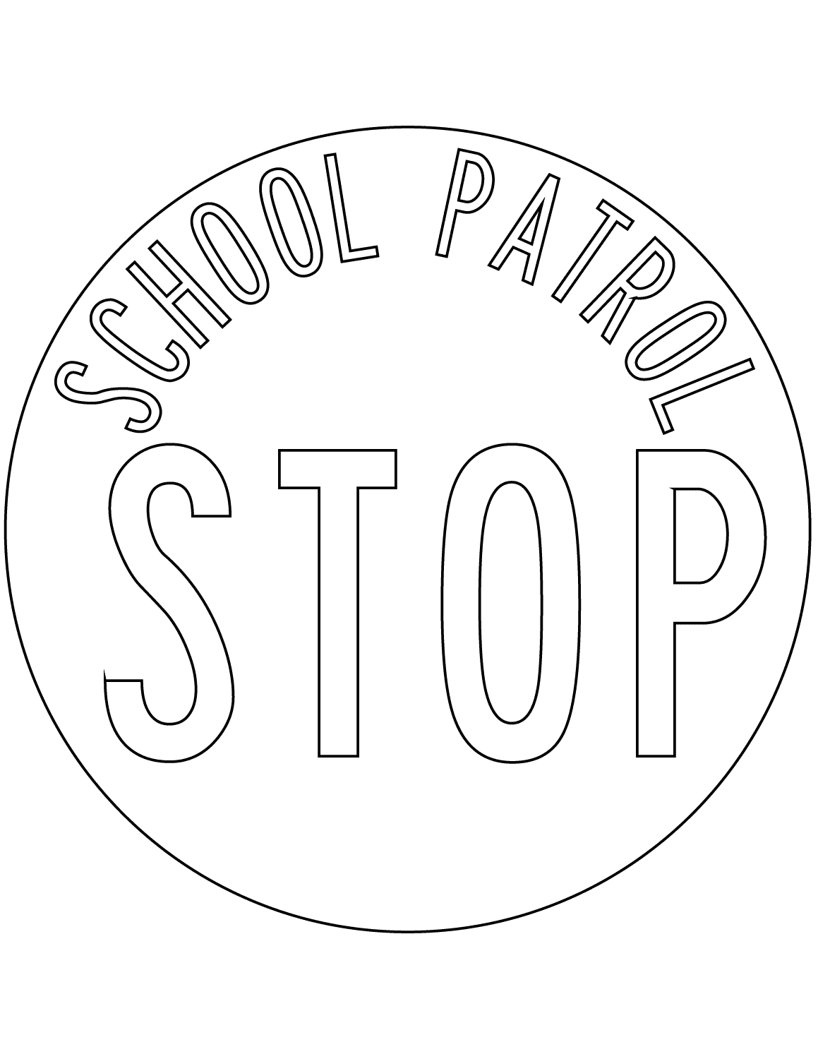 "Stop for School Patrol" Sign in...