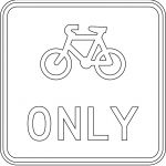 "Cyclists Only" Sign in New Zealand