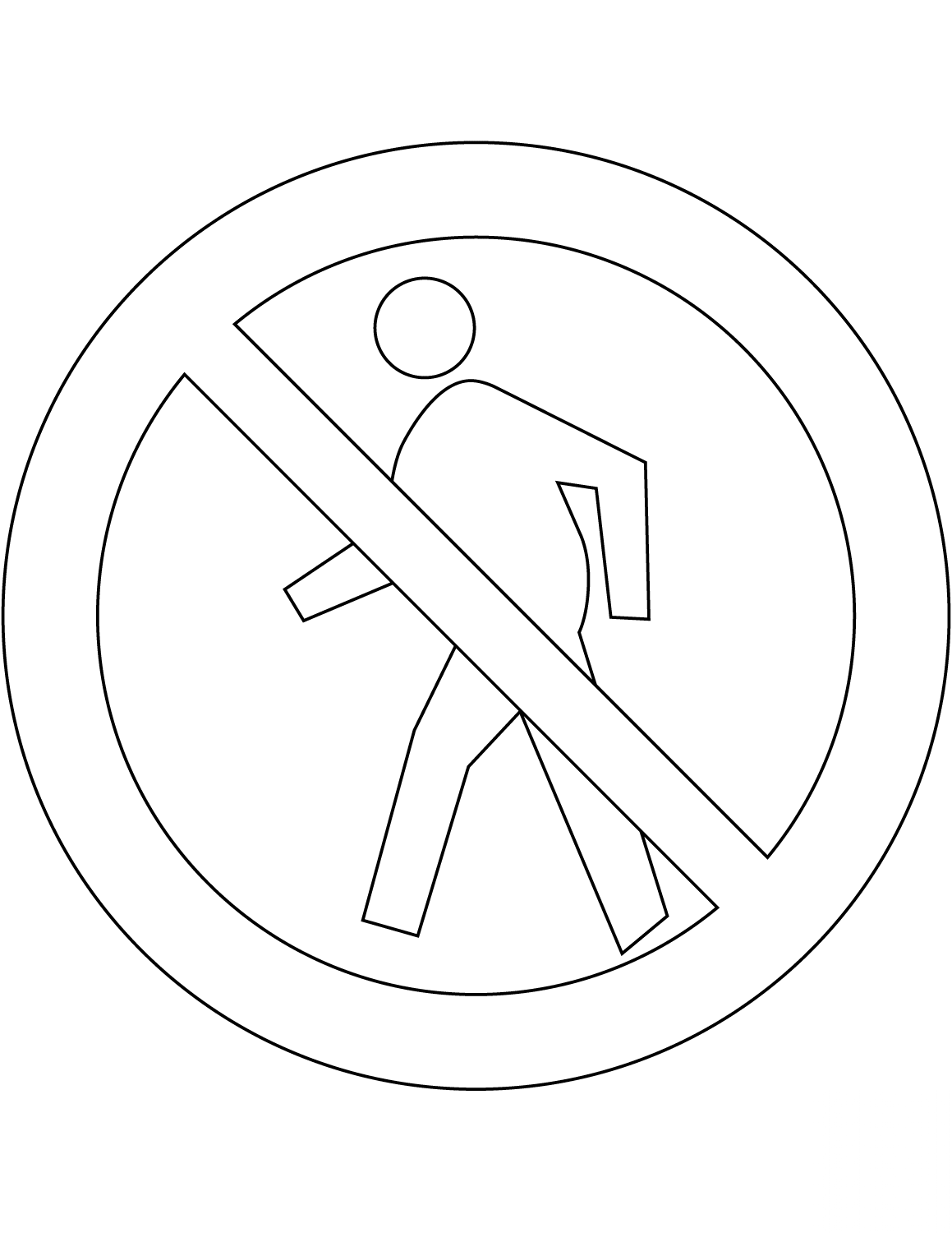 "No Pedestrians" Sign in New Zealand