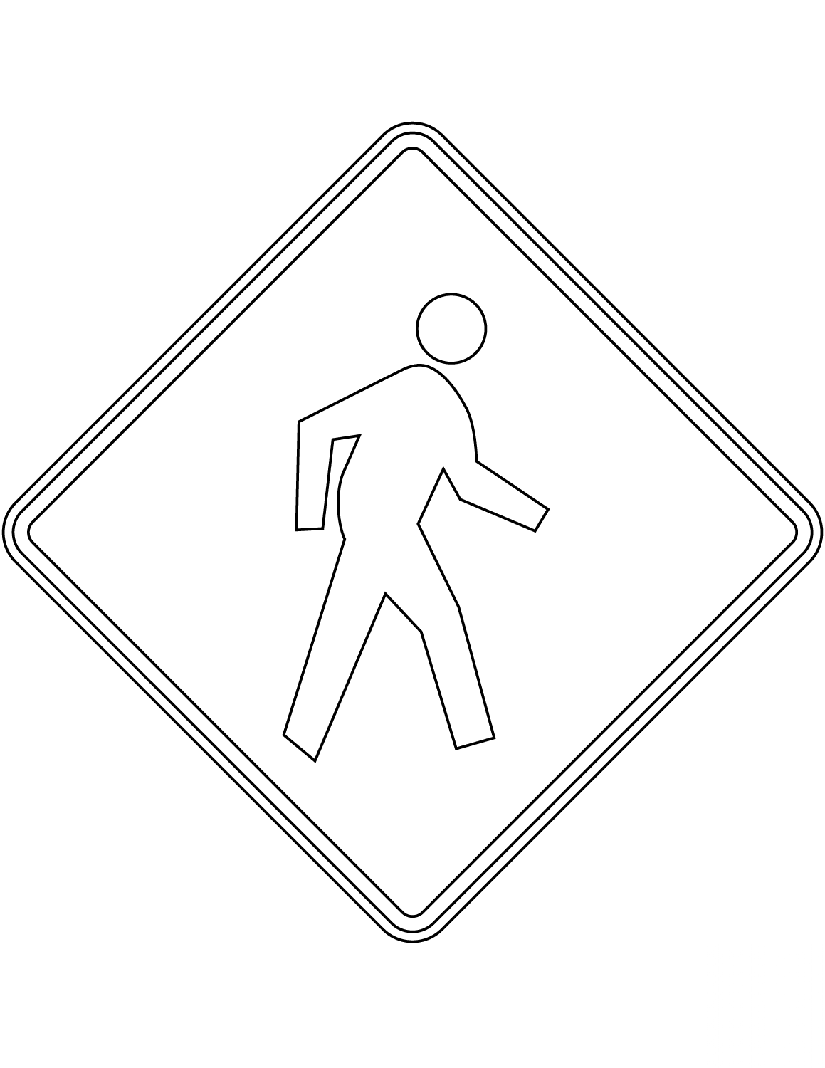 "Watch for Pedestrians Crossing"...
