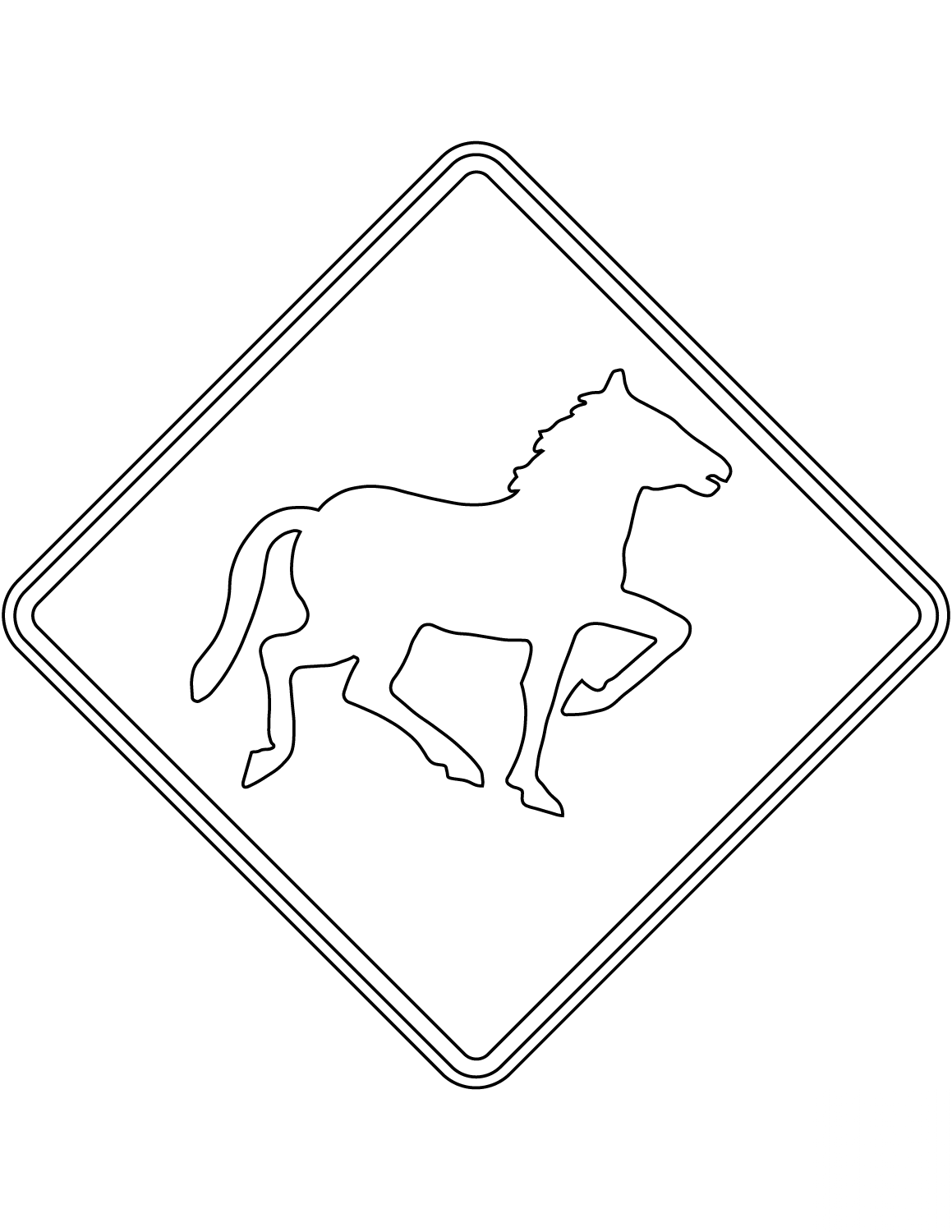 "Watch for large animals (wild...