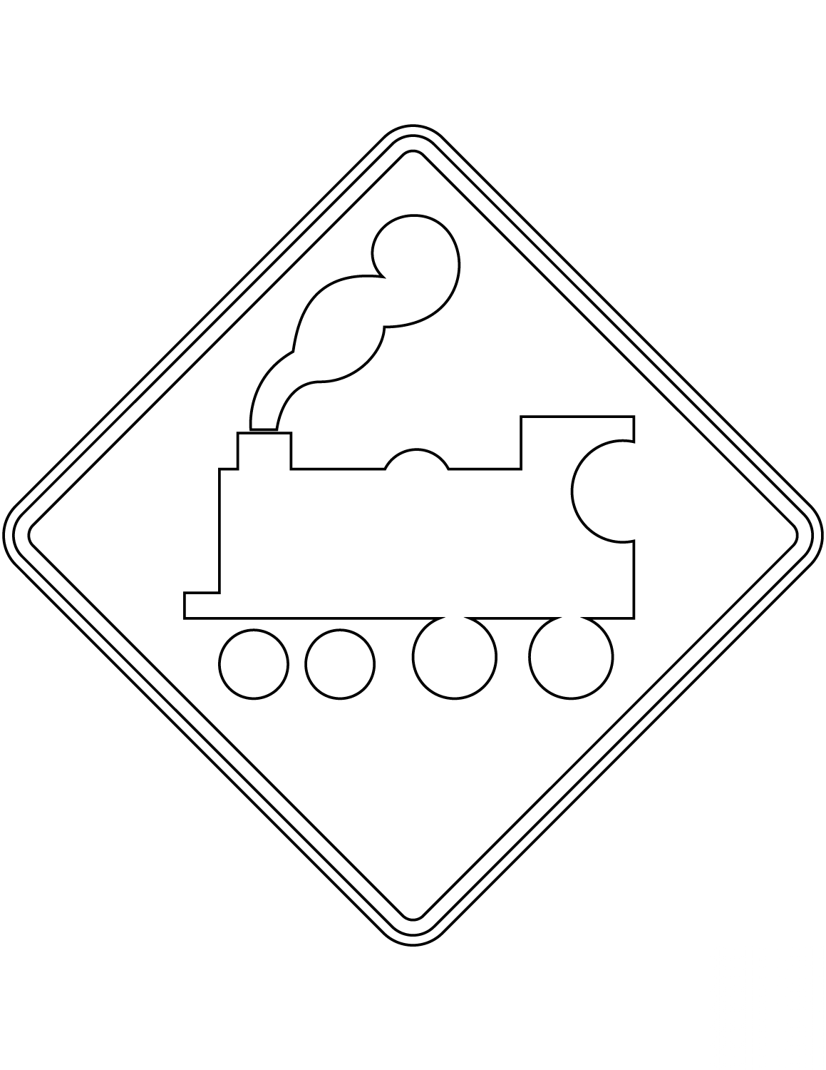 "Uncontrolled Railway Crossing...