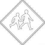 "Watch for Children Crossing" Sign...