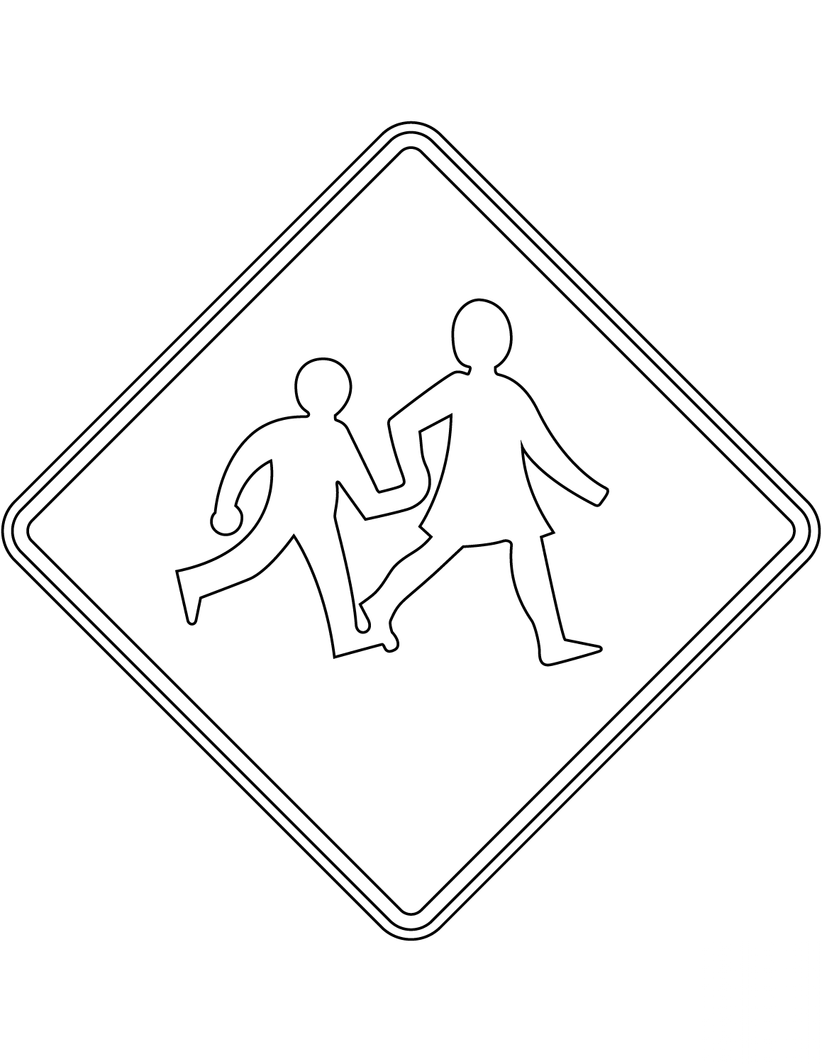 "Watch for Children Crossing" Sign...