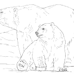 Niedźwiedź polarny z dzieckiem -...