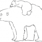 Niedźwiedzica polarna wraz ze swoim...