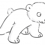 Słodki niedźwiadek polarny