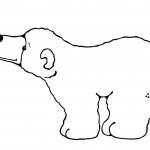 Niedźwiedź polarny z motylem