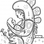 Mother and Child by David Morrisseau