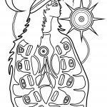 The Virgin Mary by Norval Morrisseau