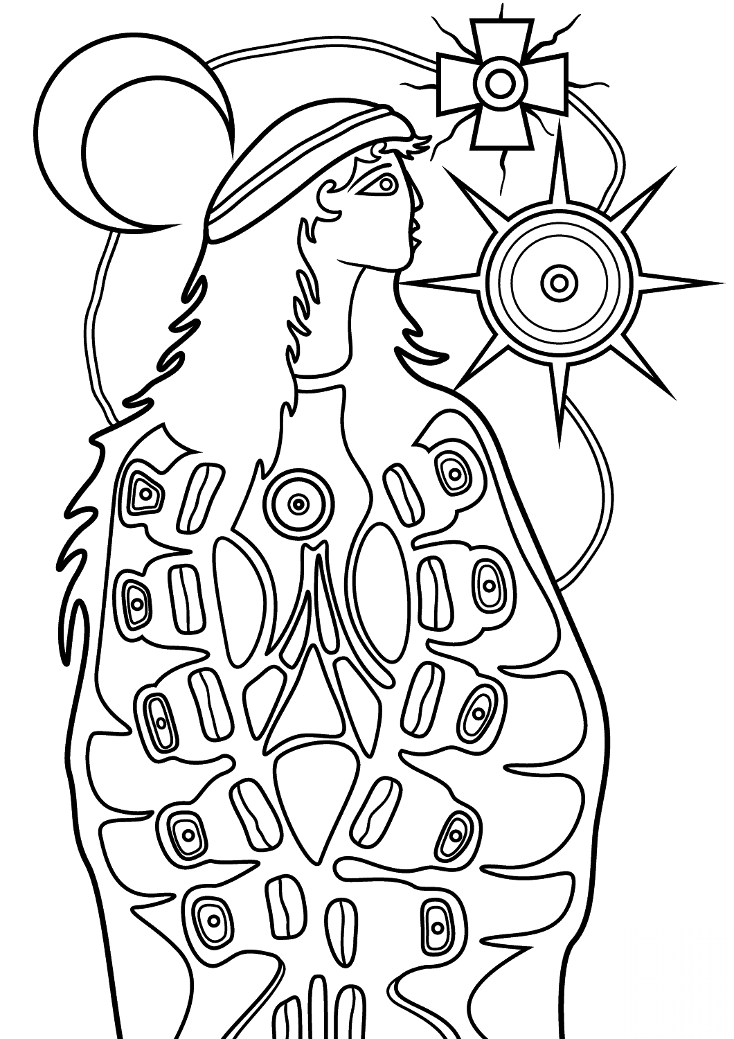 kolorowanka Norval Morrisseau