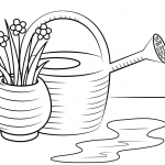 Watering Cane with Flowers