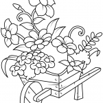 Wheelbarrow with Flowers
