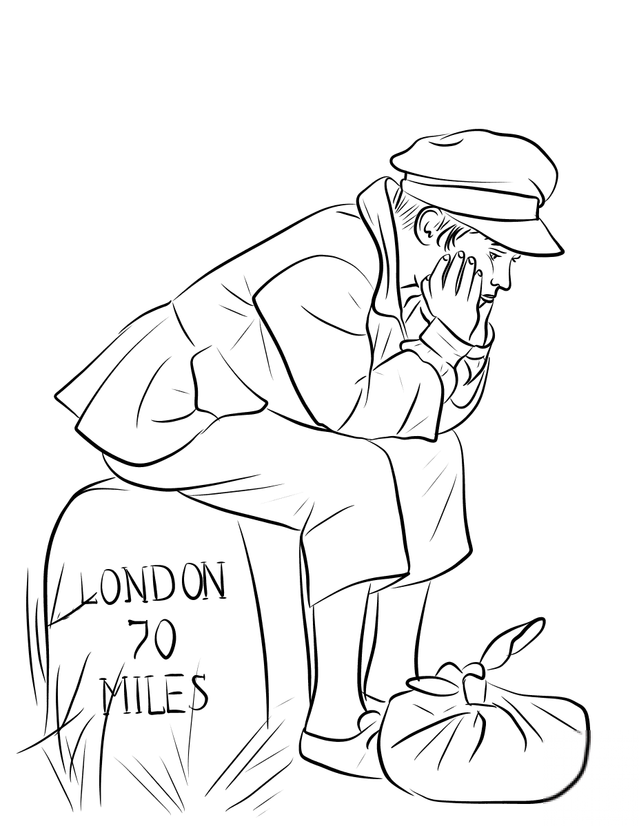 Oliver Twist on the Road to London