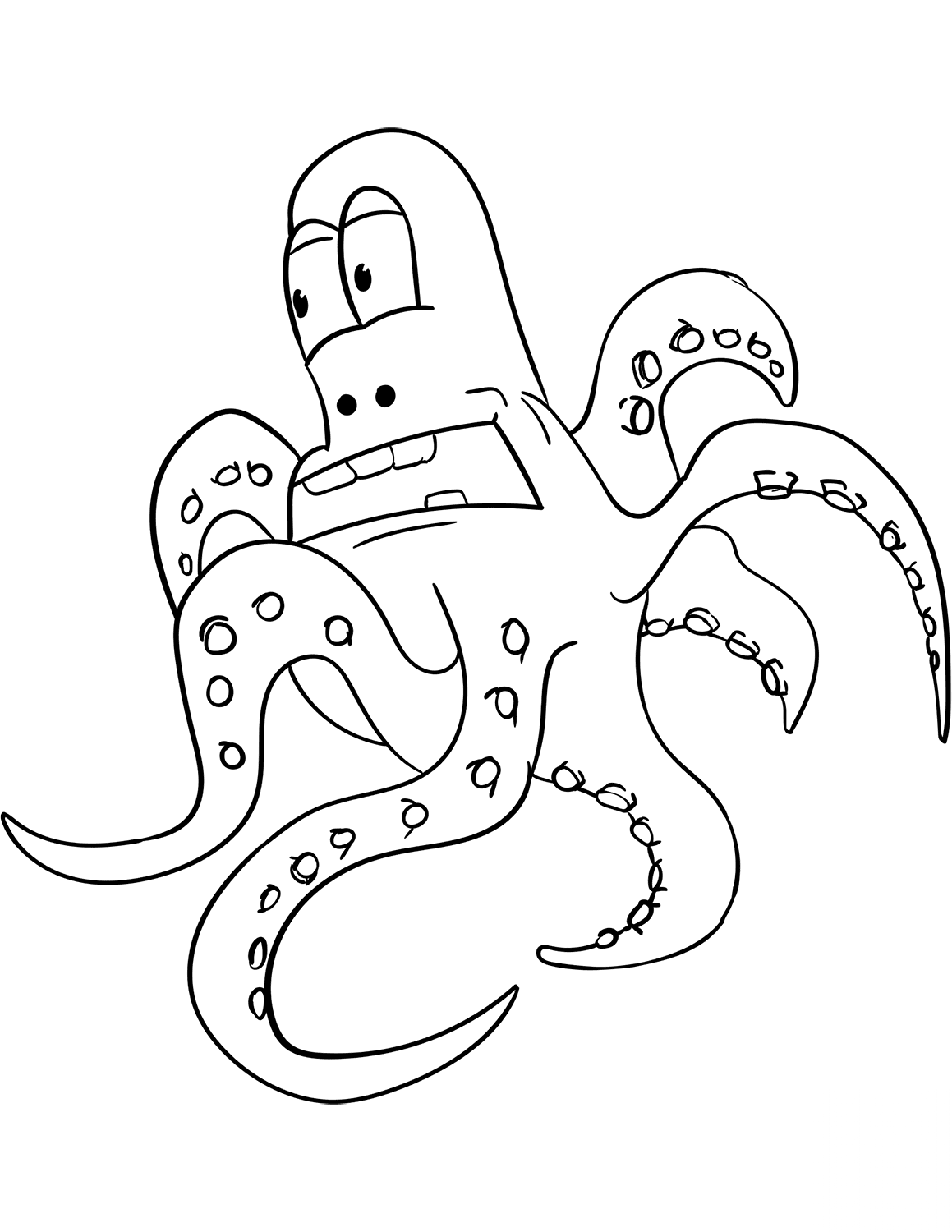 Cartoon Octopus