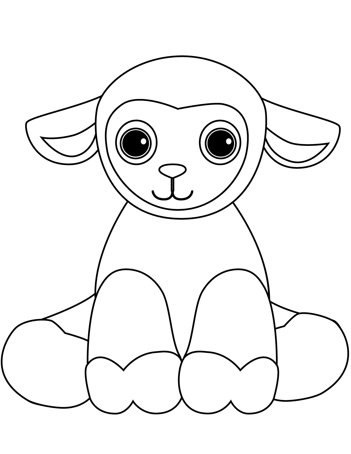 Cute Cartoon Lamb