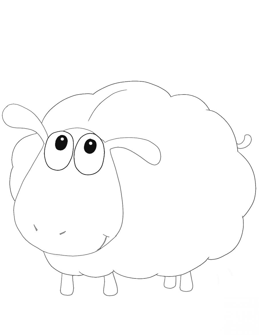 Cute Cartoon Sheep