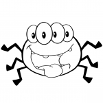 Happy Cartoon Spider