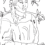 Kobieta z kwiatem, Paul Gauguin