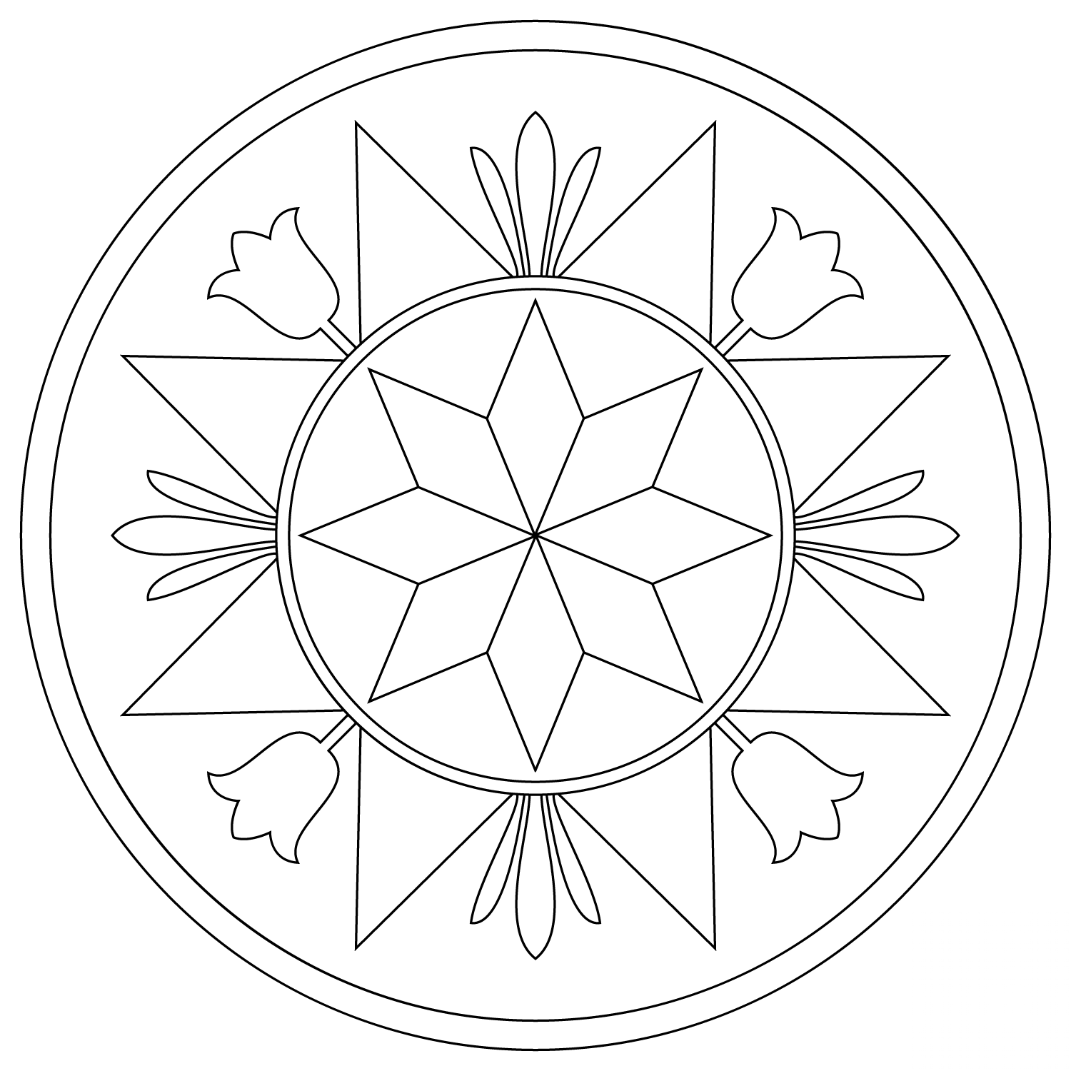 Pennsylvania Hex Sign with Compass...