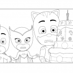 PJ Masks Birthday Cake