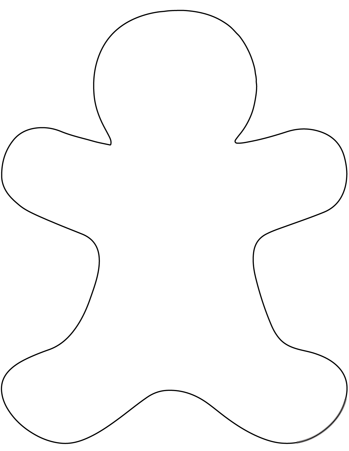 Blank Gingerbread Man