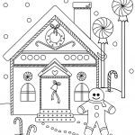 Gingerbread Man near the House