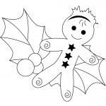 Christmas Gingerbread and Holly Leaf