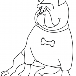 Bulldog Wearing T-Shirt