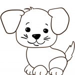 Cute Cartoon Puppy