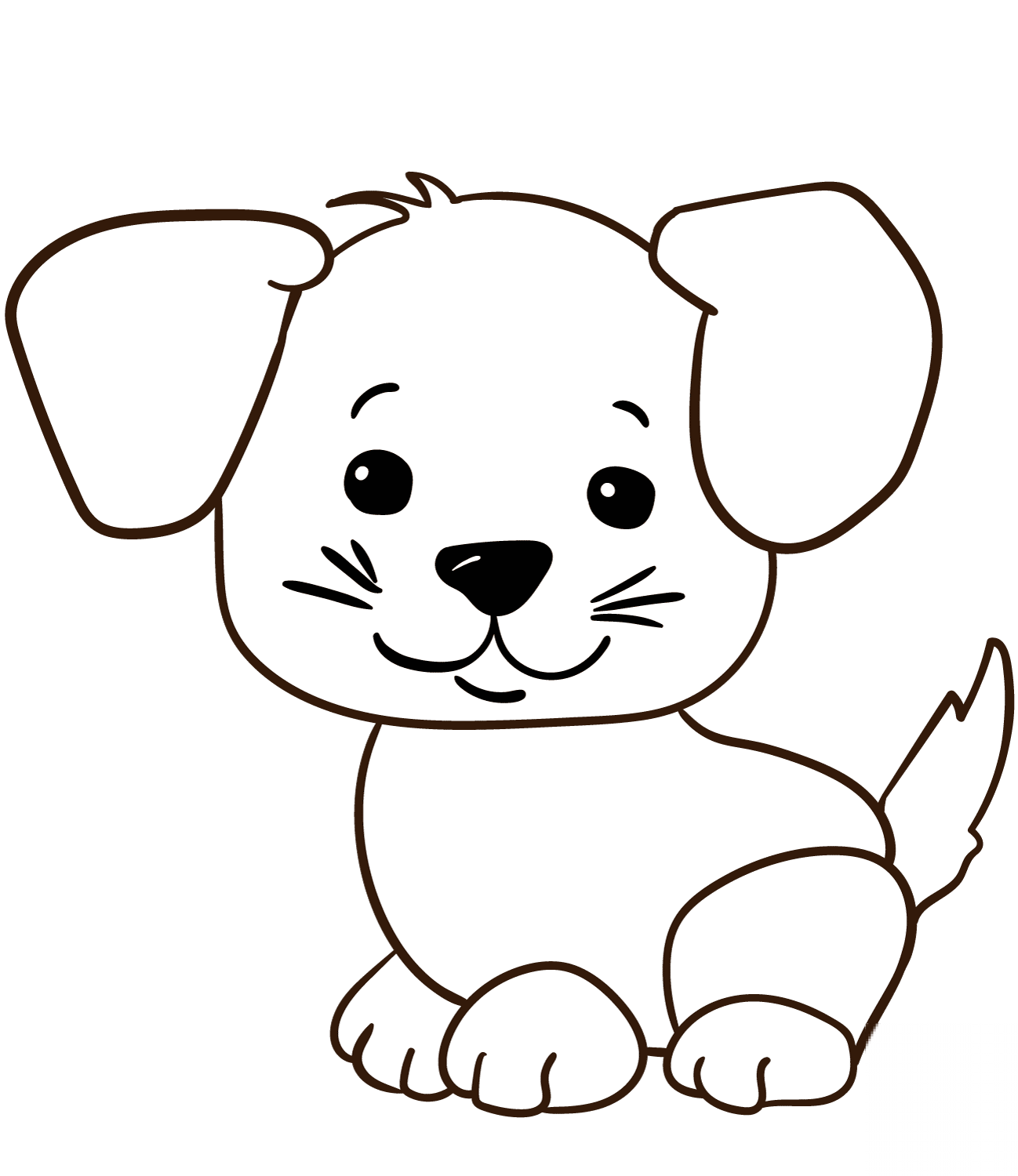 Cute Cartoon Puppy