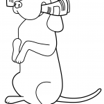 Funny Beagle with a Newspaper