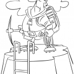 Cartoon Mountain Climber