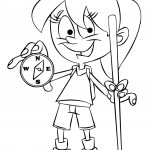 Girl Holding a Compass