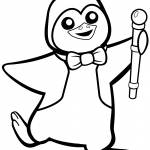 Funny Penguin with Bow Tie