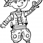 Dziecko przebrane za pirata