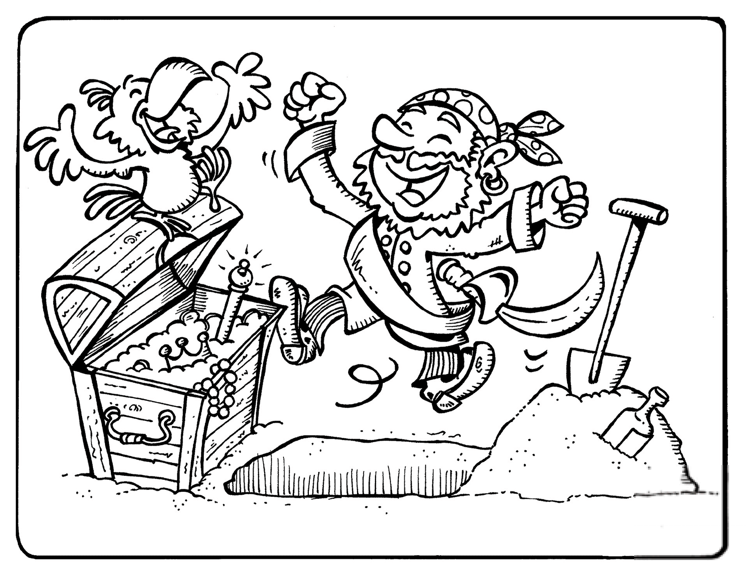 Pirates Celebrate Treasure Finding