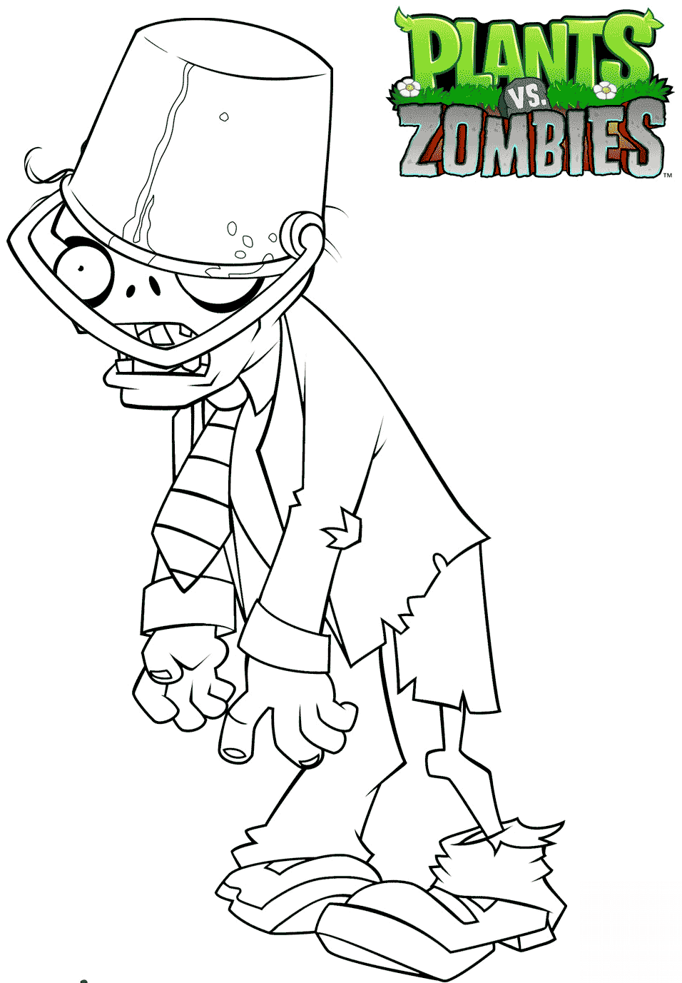 Plants vs. Zombies Buckethead Zombie
