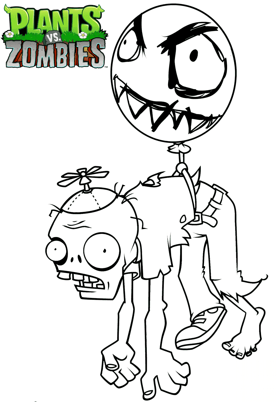 Plants vs. Zombies Balloon Zombie