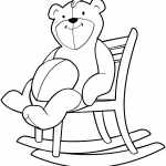 Teddy Bear on a Rocking Chair